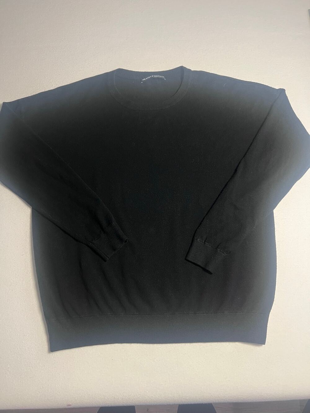 Brandy Melville Black Crewneck Knit Sweater
